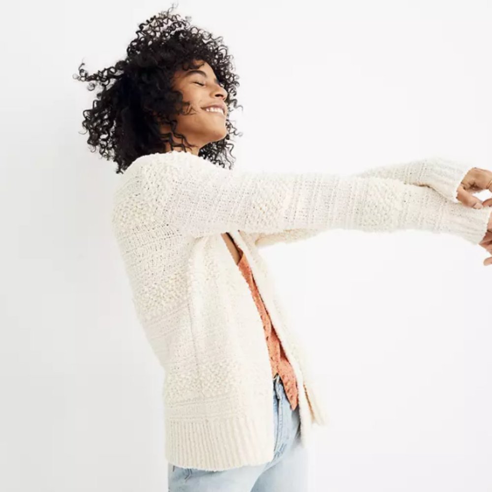 Madewell Textured Cardigan - Bronson Sweater